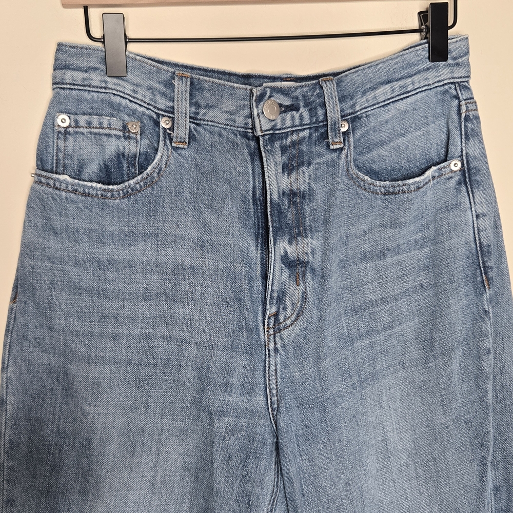 Pistola Ruby High Rise Wide Leg Jeans Light Wash Palazzo Denim - Picture 8 of 10